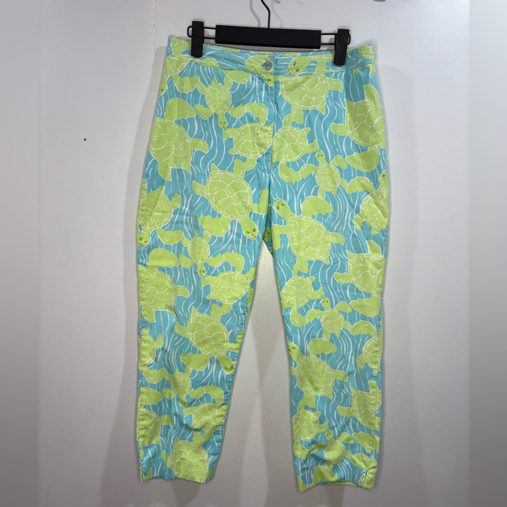 Women's Lilly Pulitzer Turtle Print Pants Size 4